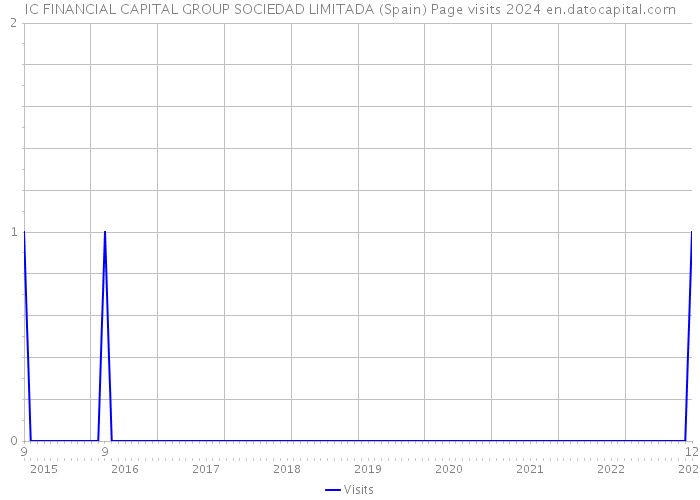 IC FINANCIAL CAPITAL GROUP SOCIEDAD LIMITADA (Spain) Page visits 2024 