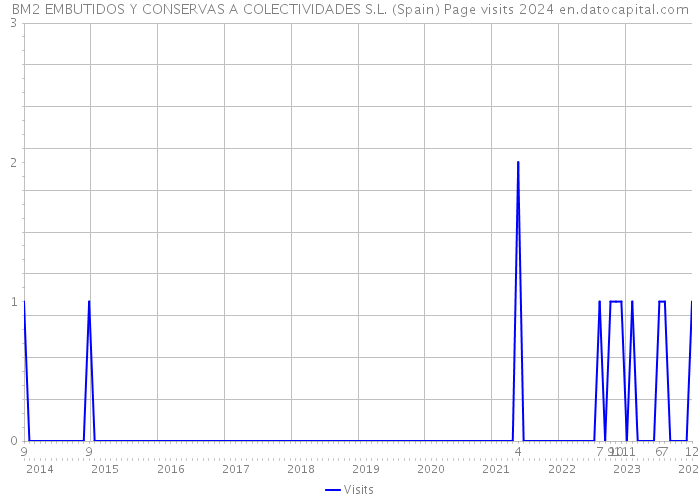 BM2 EMBUTIDOS Y CONSERVAS A COLECTIVIDADES S.L. (Spain) Page visits 2024 