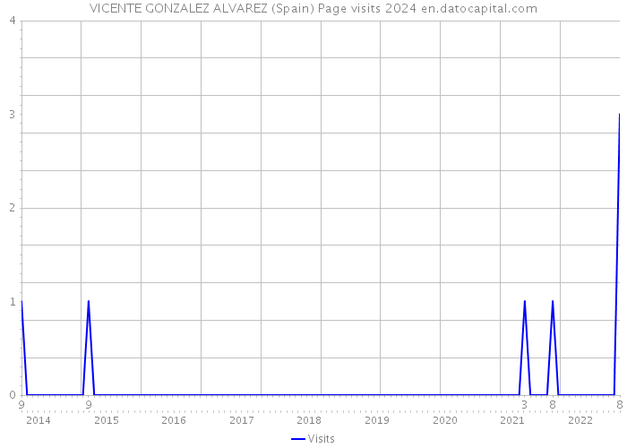 VICENTE GONZALEZ ALVAREZ (Spain) Page visits 2024 