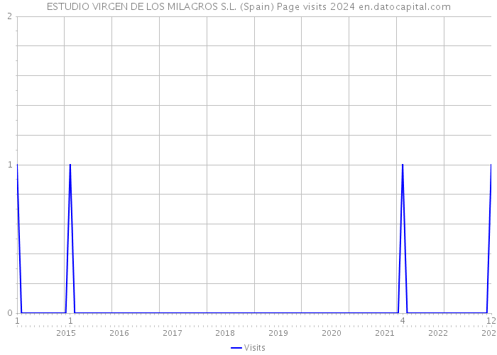 ESTUDIO VIRGEN DE LOS MILAGROS S.L. (Spain) Page visits 2024 