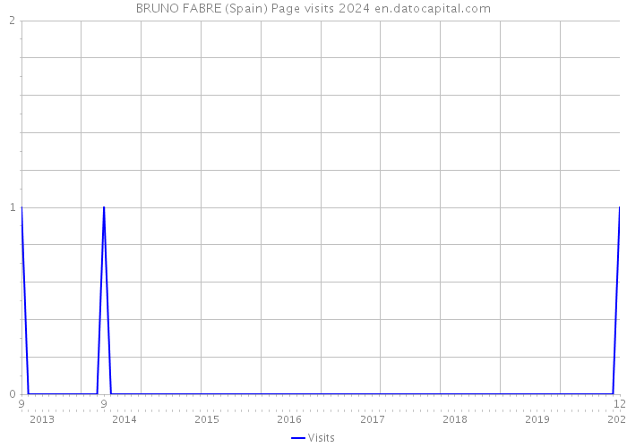 BRUNO FABRE (Spain) Page visits 2024 