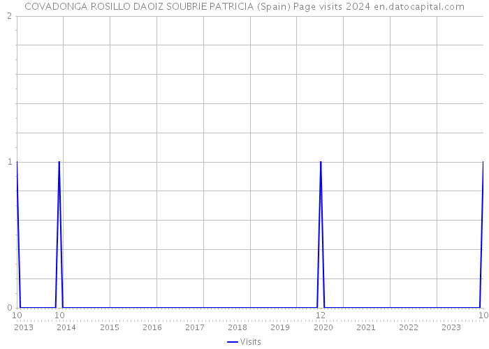 COVADONGA ROSILLO DAOIZ SOUBRIE PATRICIA (Spain) Page visits 2024 