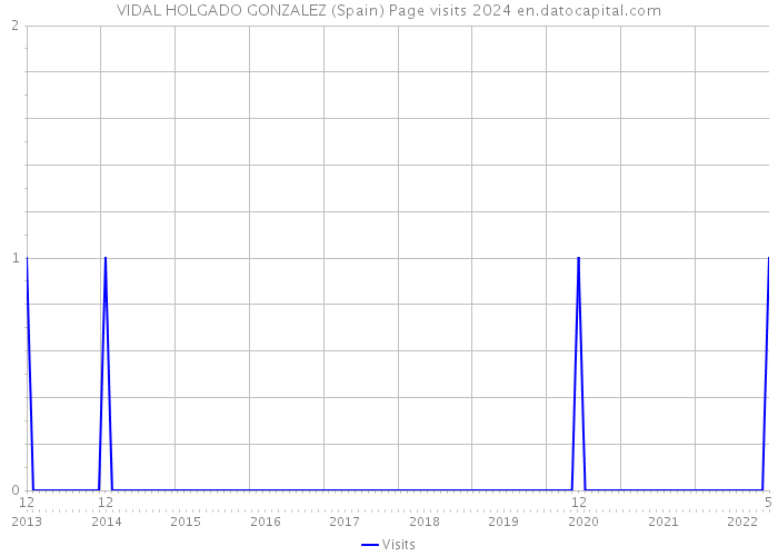 VIDAL HOLGADO GONZALEZ (Spain) Page visits 2024 