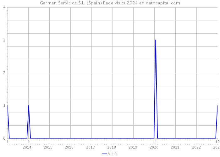 Garman Servicios S.L. (Spain) Page visits 2024 
