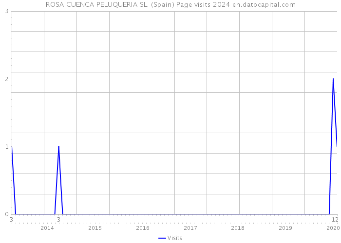 ROSA CUENCA PELUQUERIA SL. (Spain) Page visits 2024 