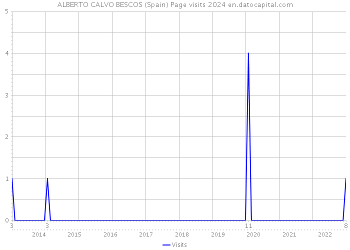 ALBERTO CALVO BESCOS (Spain) Page visits 2024 