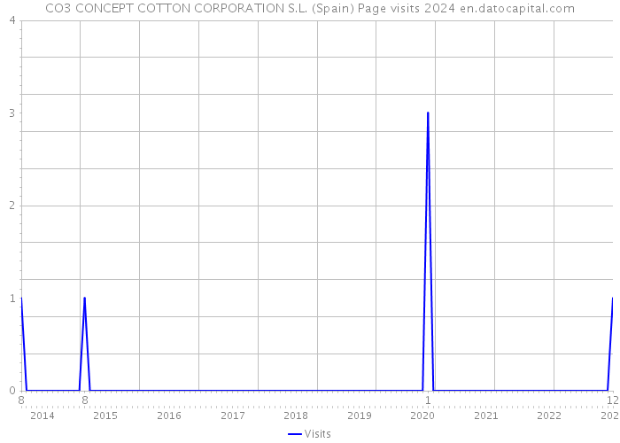 CO3 CONCEPT COTTON CORPORATION S.L. (Spain) Page visits 2024 
