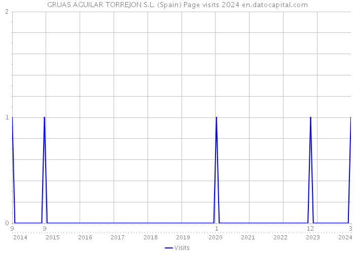 GRUAS AGUILAR TORREJON S.L. (Spain) Page visits 2024 