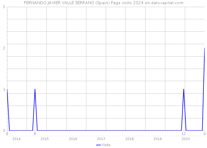 FERNANDO JAVIER VALLE SERRANO (Spain) Page visits 2024 