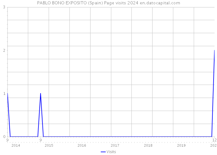 PABLO BONO EXPOSITO (Spain) Page visits 2024 
