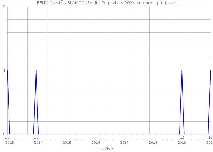 FELIX CAMIÑA BLANCO (Spain) Page visits 2024 