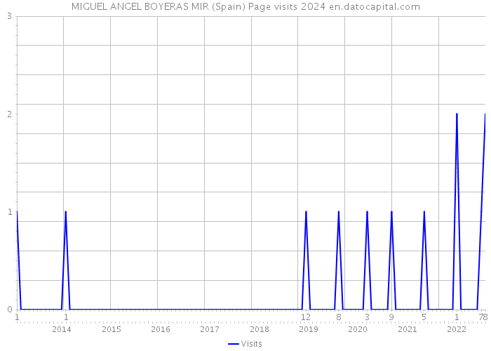 MIGUEL ANGEL BOYERAS MIR (Spain) Page visits 2024 