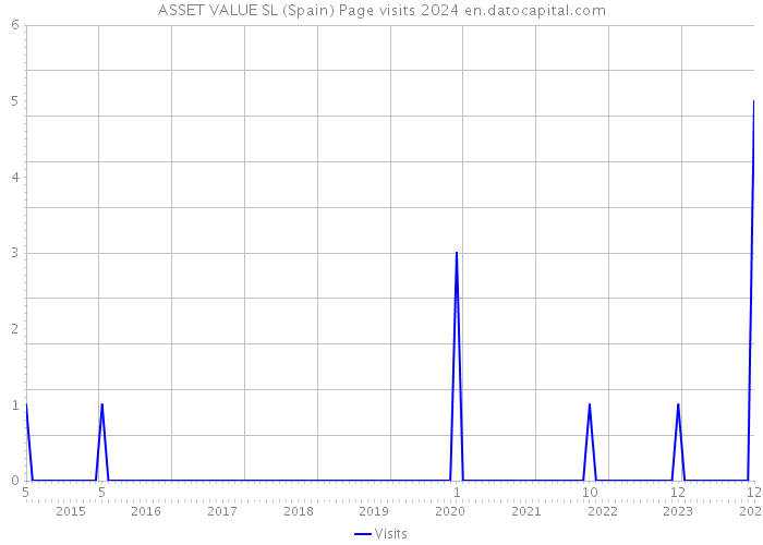 ASSET VALUE SL (Spain) Page visits 2024 