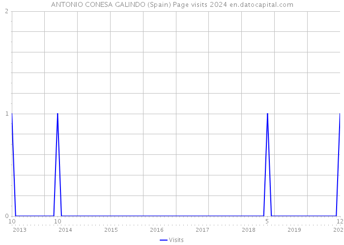 ANTONIO CONESA GALINDO (Spain) Page visits 2024 