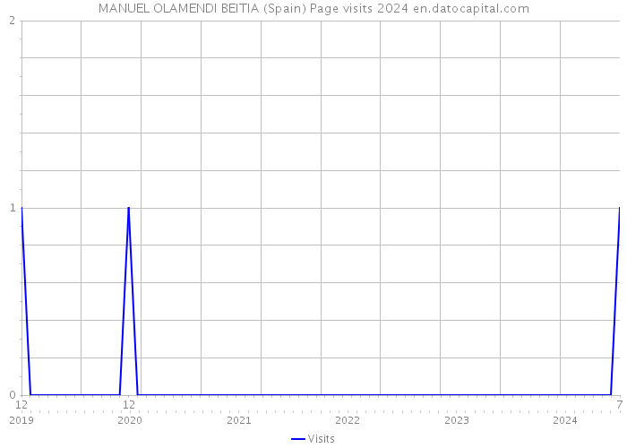 MANUEL OLAMENDI BEITIA (Spain) Page visits 2024 