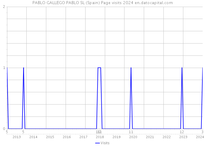 PABLO GALLEGO PABLO SL (Spain) Page visits 2024 