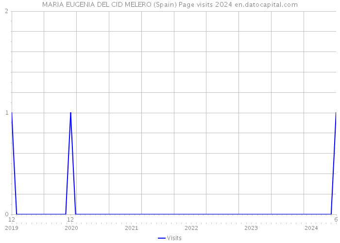 MARIA EUGENIA DEL CID MELERO (Spain) Page visits 2024 