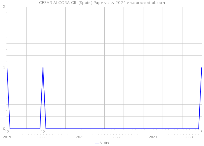 CESAR ALGORA GIL (Spain) Page visits 2024 