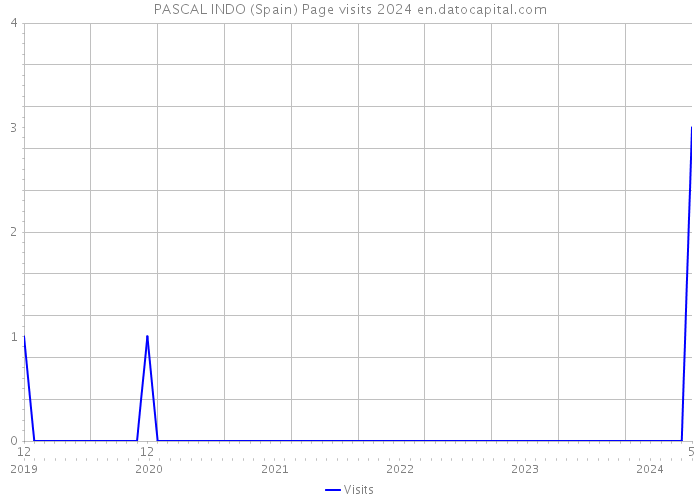 PASCAL INDO (Spain) Page visits 2024 