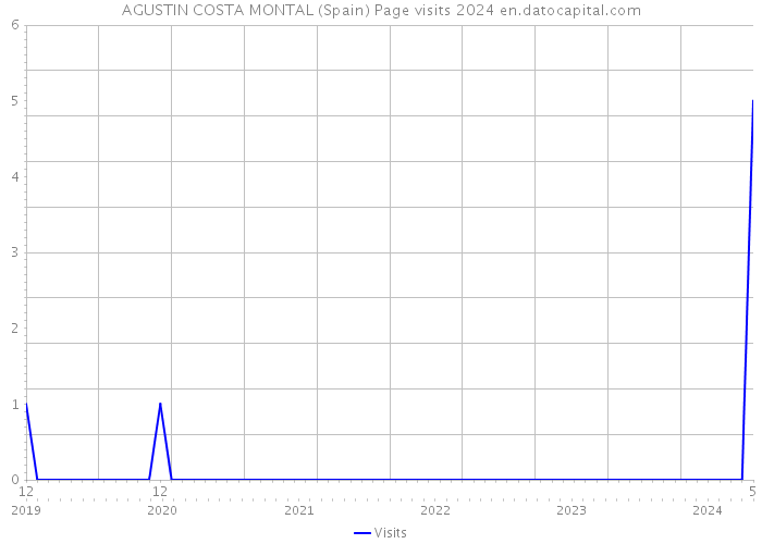 AGUSTIN COSTA MONTAL (Spain) Page visits 2024 