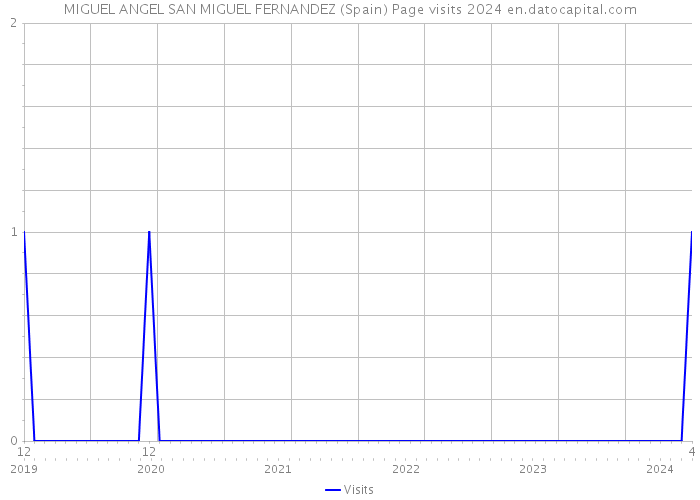 MIGUEL ANGEL SAN MIGUEL FERNANDEZ (Spain) Page visits 2024 