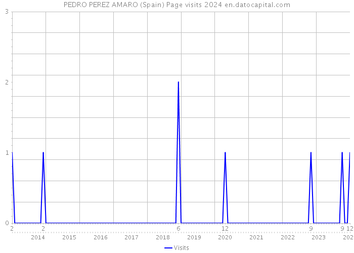 PEDRO PEREZ AMARO (Spain) Page visits 2024 