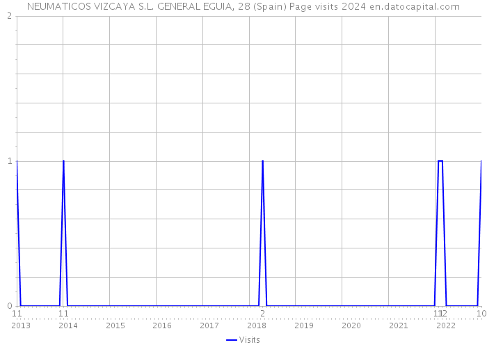 NEUMATICOS VIZCAYA S.L. GENERAL EGUIA, 28 (Spain) Page visits 2024 