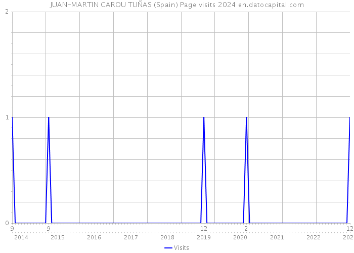 JUAN-MARTIN CAROU TUÑAS (Spain) Page visits 2024 