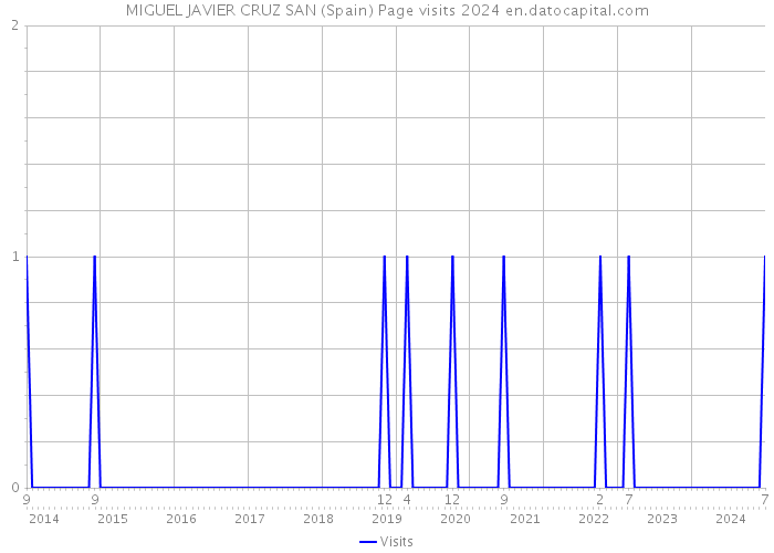 MIGUEL JAVIER CRUZ SAN (Spain) Page visits 2024 