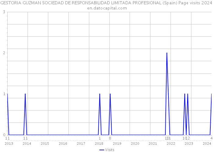 GESTORIA GUZMAN SOCIEDAD DE RESPONSABILIDAD LIMITADA PROFESIONAL (Spain) Page visits 2024 