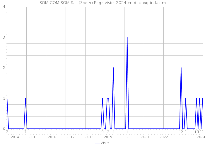SOM COM SOM S.L. (Spain) Page visits 2024 