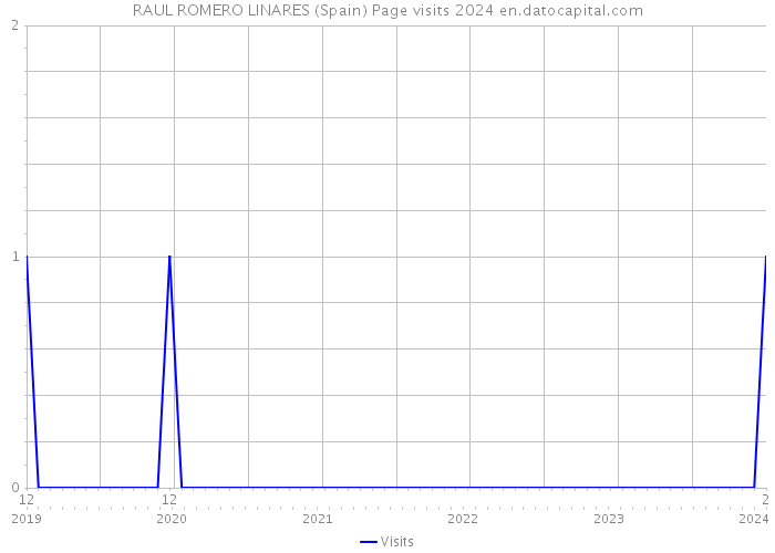 RAUL ROMERO LINARES (Spain) Page visits 2024 