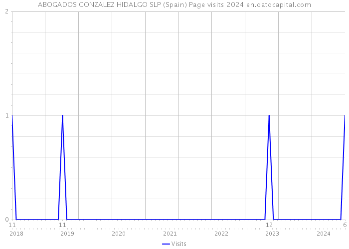 ABOGADOS GONZALEZ HIDALGO SLP (Spain) Page visits 2024 