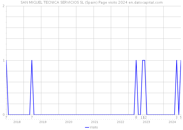 SAN MIGUEL TECNICA SERVICIOS SL (Spain) Page visits 2024 