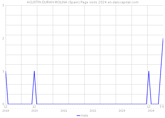 AGUSTIN DURAN MOLINA (Spain) Page visits 2024 