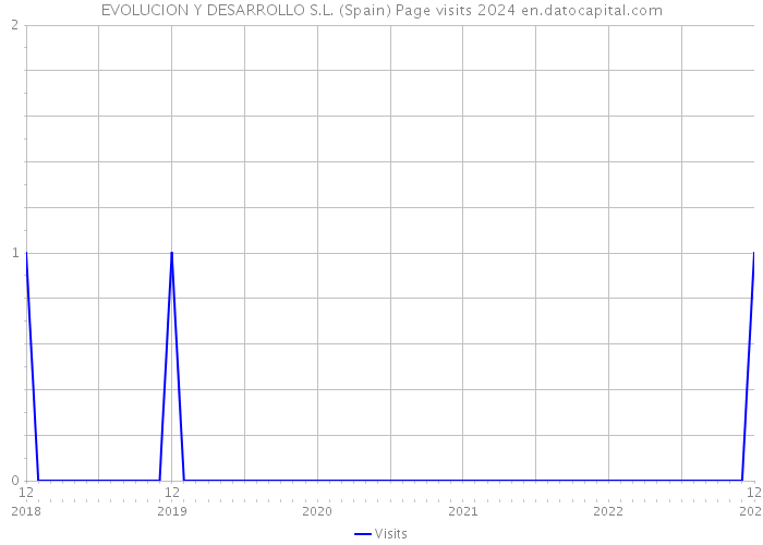 EVOLUCION Y DESARROLLO S.L. (Spain) Page visits 2024 