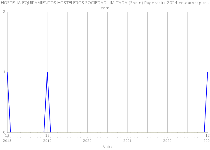 HOSTELIA EQUIPAMIENTOS HOSTELEROS SOCIEDAD LIMITADA (Spain) Page visits 2024 