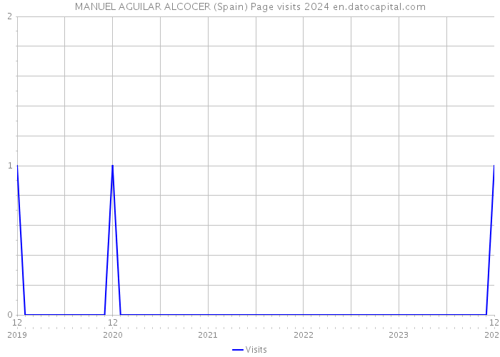 MANUEL AGUILAR ALCOCER (Spain) Page visits 2024 
