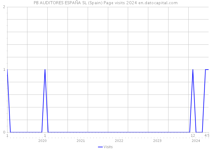PB AUDITORES ESPAÑA SL (Spain) Page visits 2024 