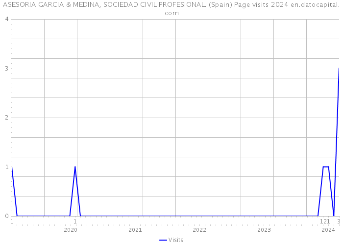 ASESORIA GARCIA & MEDINA, SOCIEDAD CIVIL PROFESIONAL. (Spain) Page visits 2024 