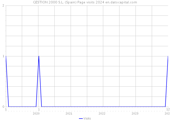 GESTION 2000 S.L. (Spain) Page visits 2024 