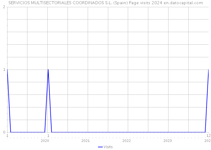 SERVICIOS MULTISECTORIALES COORDINADOS S.L. (Spain) Page visits 2024 