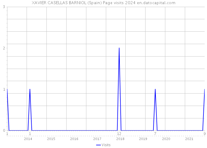 XAVIER CASELLAS BARNIOL (Spain) Page visits 2024 