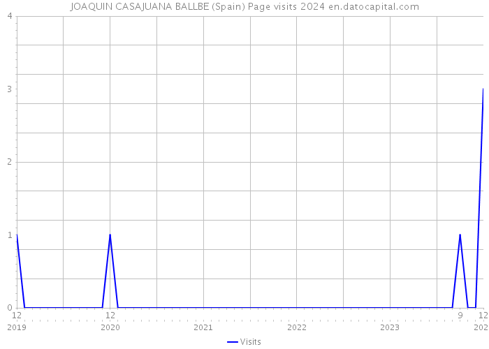 JOAQUIN CASAJUANA BALLBE (Spain) Page visits 2024 