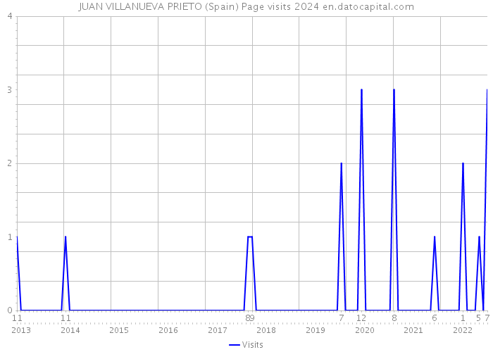 JUAN VILLANUEVA PRIETO (Spain) Page visits 2024 