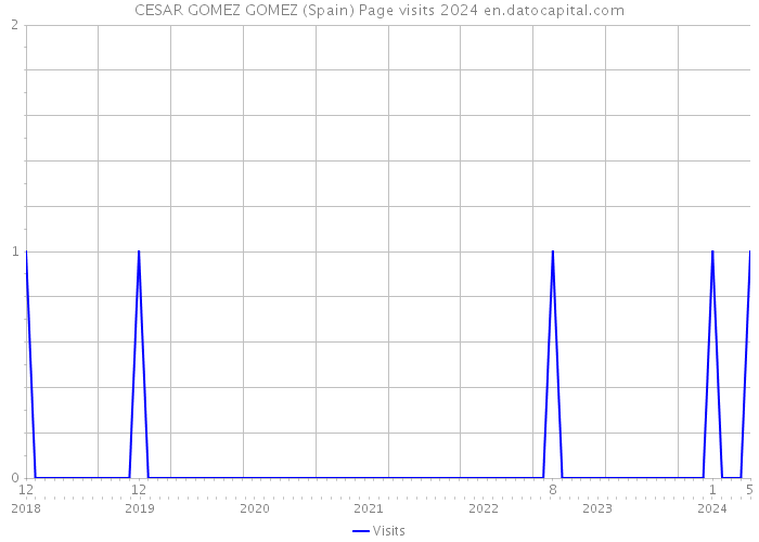 CESAR GOMEZ GOMEZ (Spain) Page visits 2024 