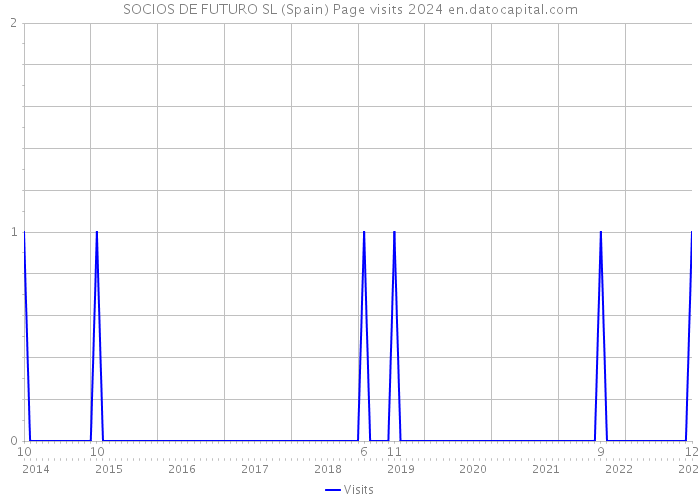 SOCIOS DE FUTURO SL (Spain) Page visits 2024 