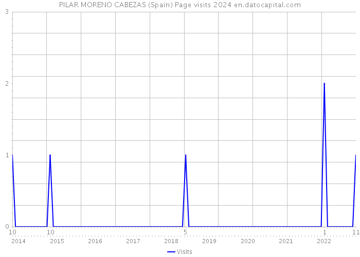 PILAR MORENO CABEZAS (Spain) Page visits 2024 