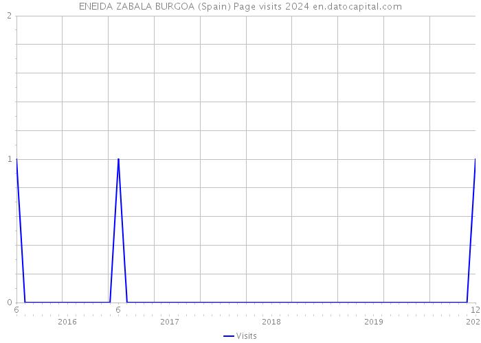 ENEIDA ZABALA BURGOA (Spain) Page visits 2024 