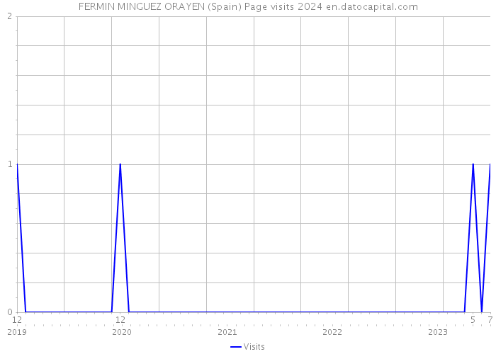 FERMIN MINGUEZ ORAYEN (Spain) Page visits 2024 